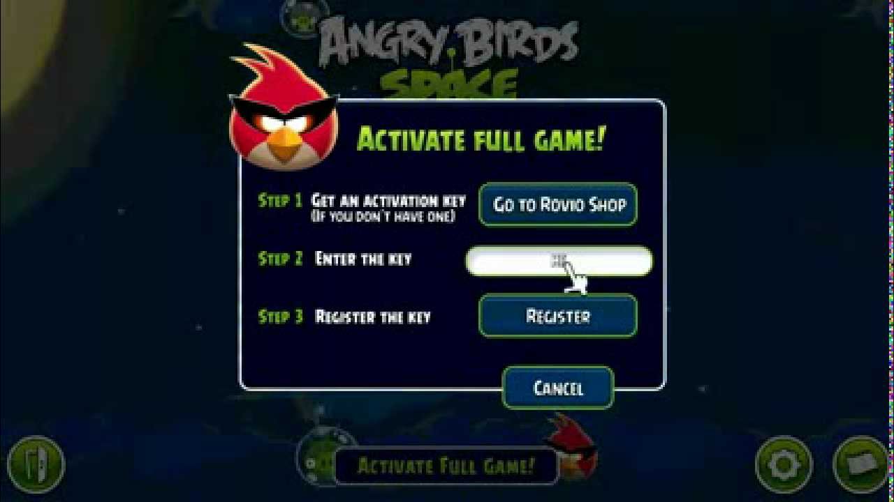 Angry Birds Space Activation Code Free Download